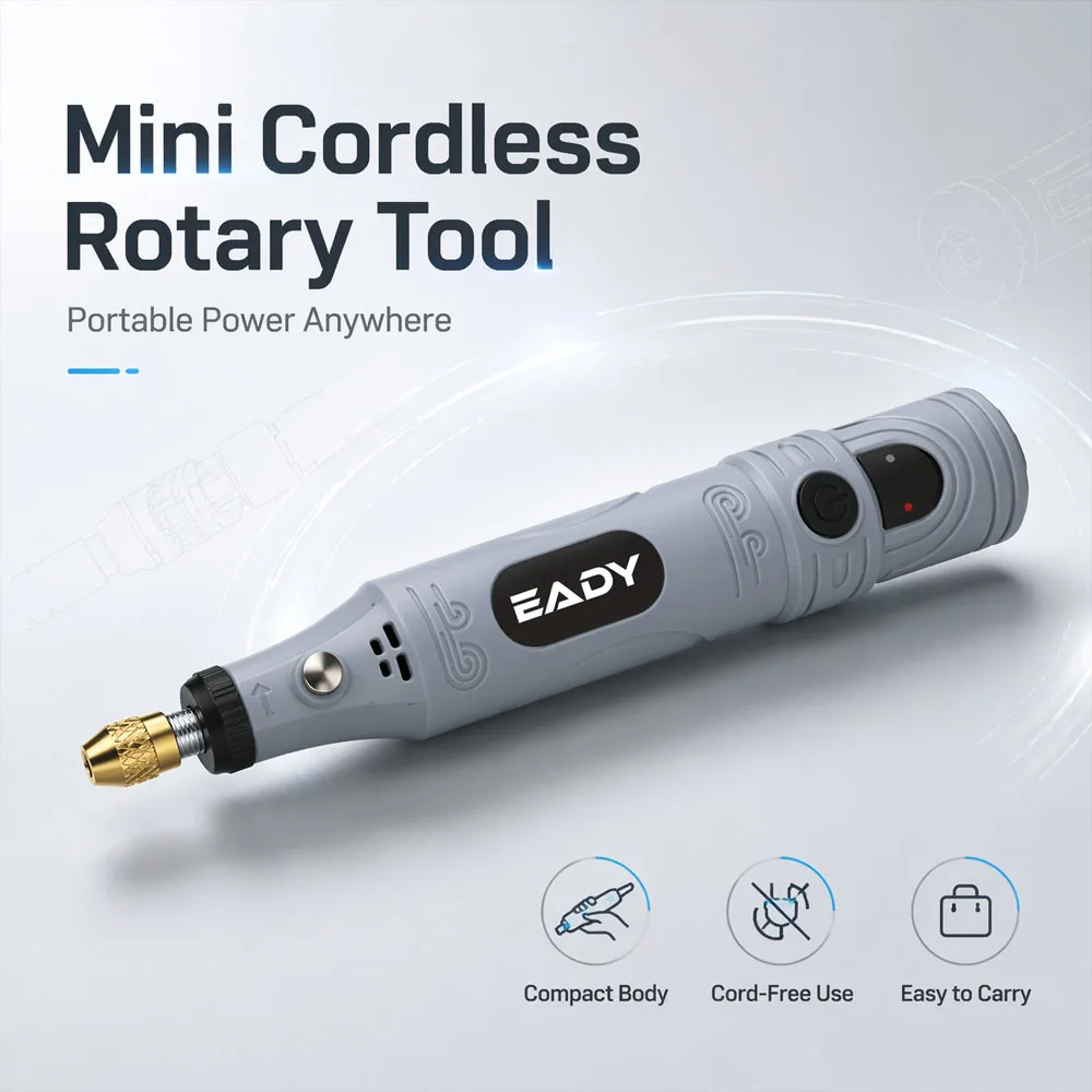 Cordless Mini Electric Drill Rotary Tool Kit – USB Rechargeable USB Engraving Pen for Home DIY Craft, Carving