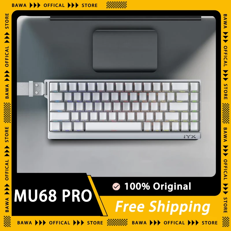 

IYX MU68 Magnetic Switch Keyboard Wired Gaming Mechanical Keyboard RGB Backlit Keyboard Hot Swap E-sports PC Accessories Office