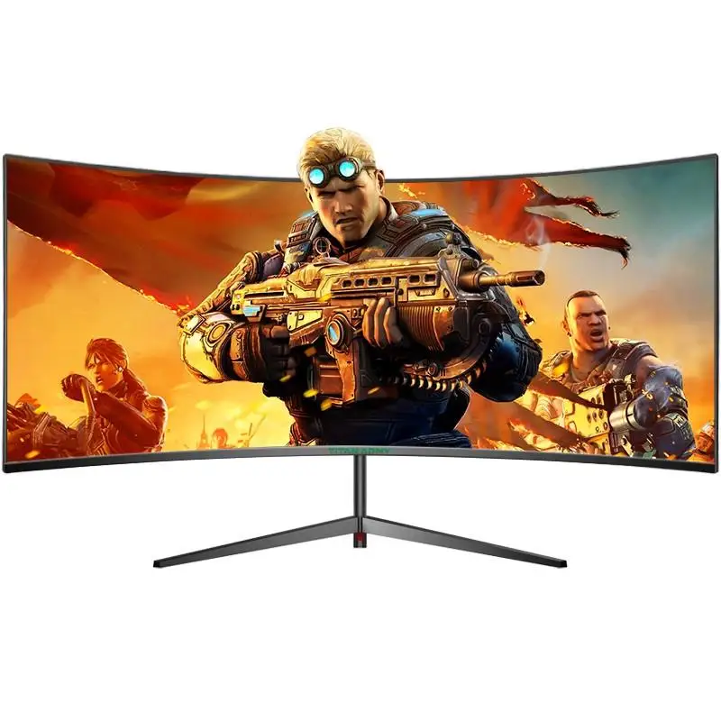 2025 30 inch 2K 200Hz Curved Gaming Monitor 21:9 2560x1080 Ultra Wide Ultra Slim screen FREESYNC VESA Metal Black