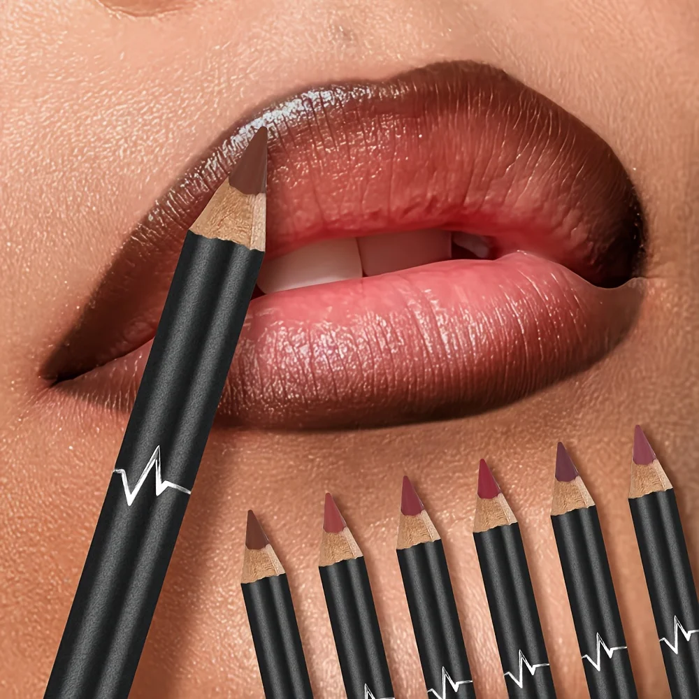Matter Lipliner-Stift, wasserfest, langlebig, lichtecht, glatter Samt-Lipliner zum Umriss und Füllen, Lippen-Make-up-Werkzeug