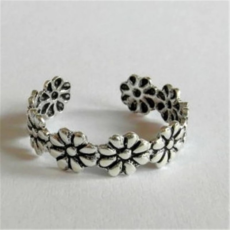 2024 New Summer Wild Daisies Flowers Luck Foot Ring Joint Ring