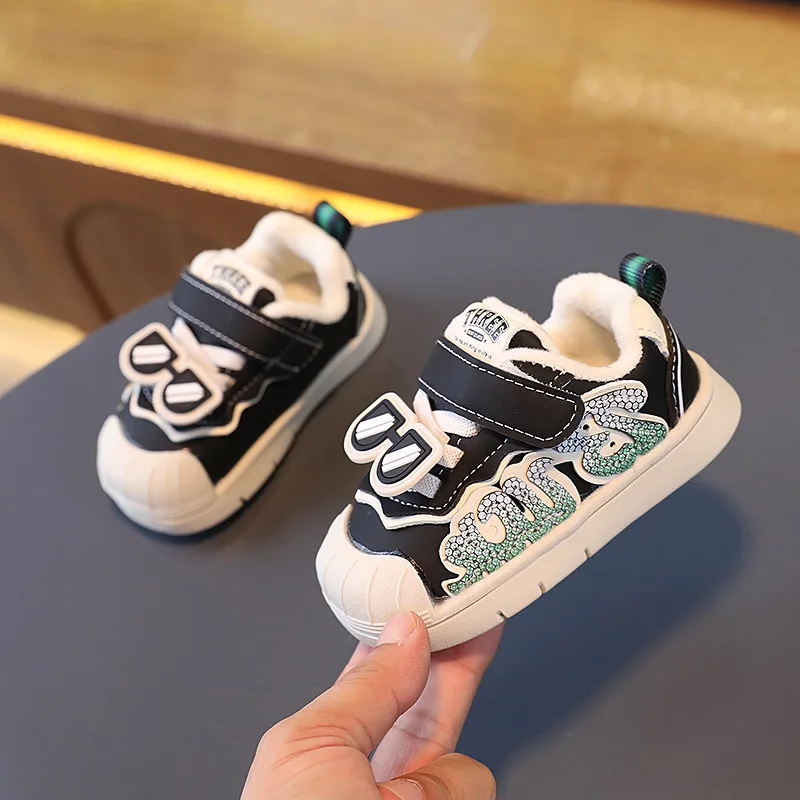 Baby Shoes Winter fleece-lined Cotton Shoes Baby Toddler Shoes Girls\' Warm Shoes Boys Shoes