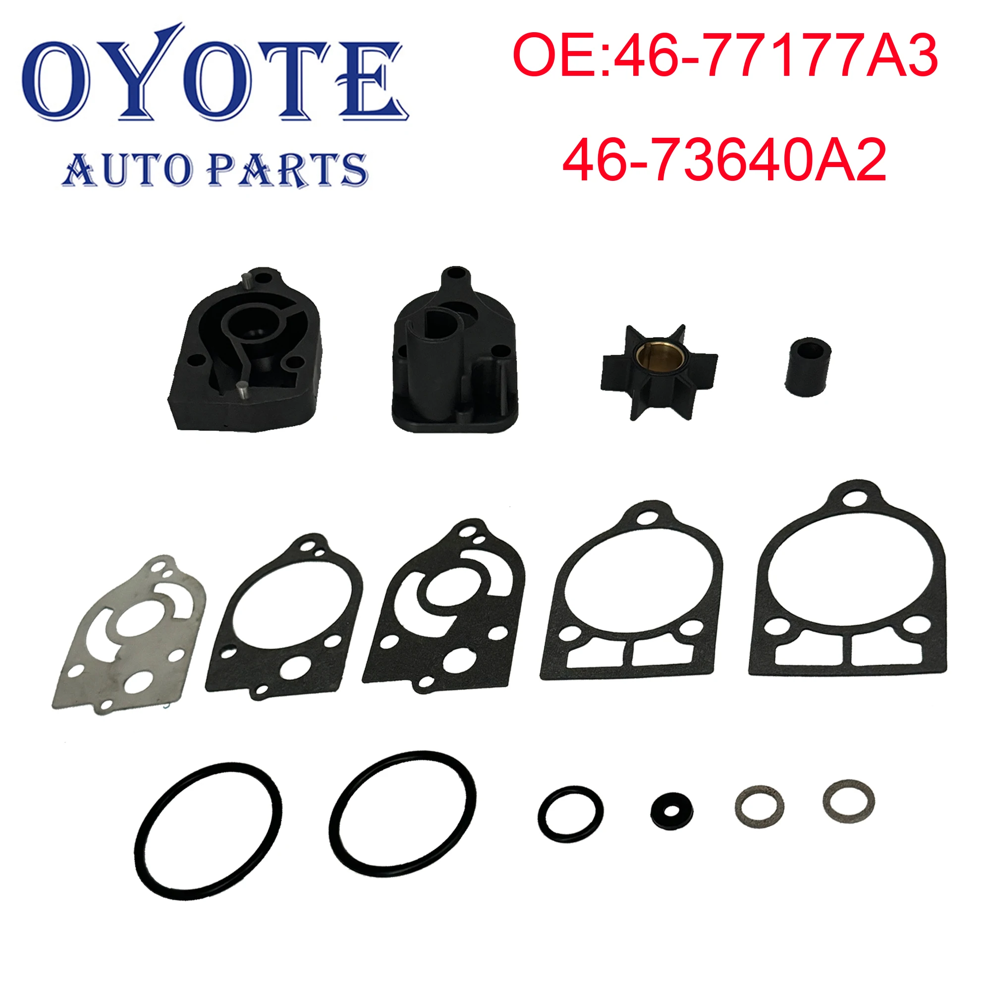 

OYOTE 46-77177A3 46-73640A2 46-77516A3 водяной насос для Mercury 30 35 40 50 60 70 HP Sierra 18-3322 18-3323
