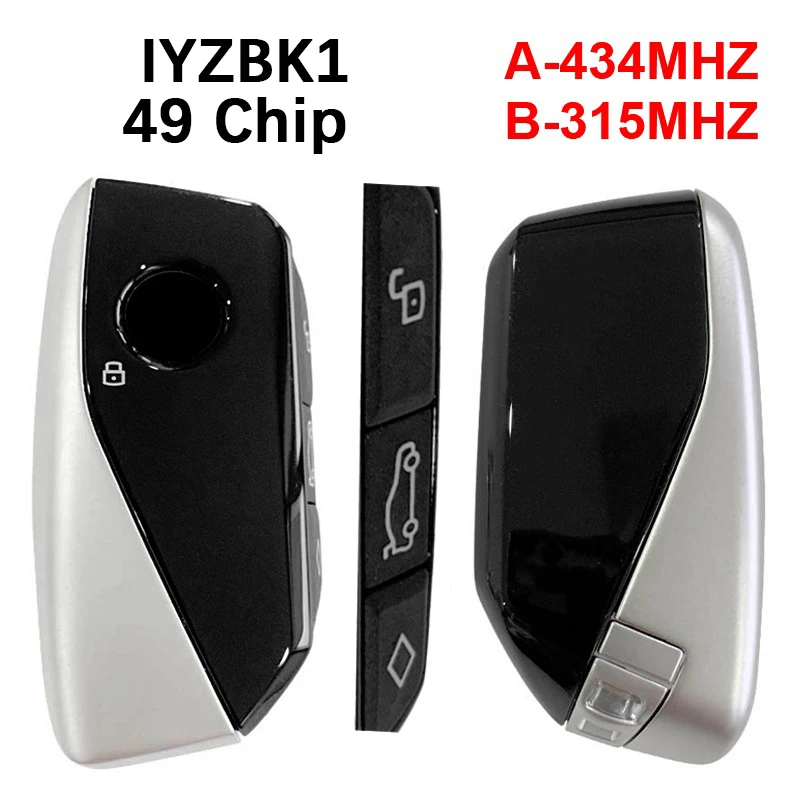 

CN006123 Original Smart Key Fob Keyless Go Remote 49 Chip 315Mhz/434Mhz FCC IYZBK1 For BMW X1 X5 1 2 3 4 5 Series 2022-2026