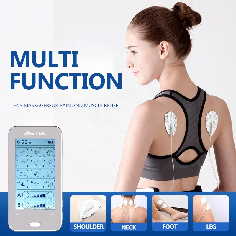 Electric Body Massager Low Frequency Pain Relief Health Medical Tens Unit Therapy Machine