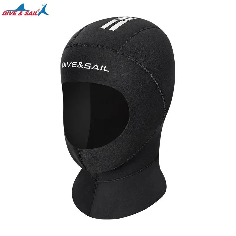 

New 3MM diving cap male thickened warm sunscreen winter swimming cap female snorkeling surfing diving suit head cover face kini