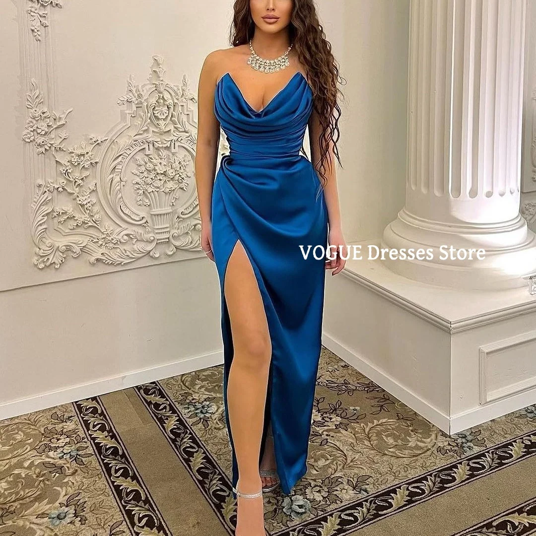 

Cheap Mermaid Evening Dresses Sleeveless Royal Blue Party Formal Dress فساتين للمناسبات الخاصة платье женское вечернее