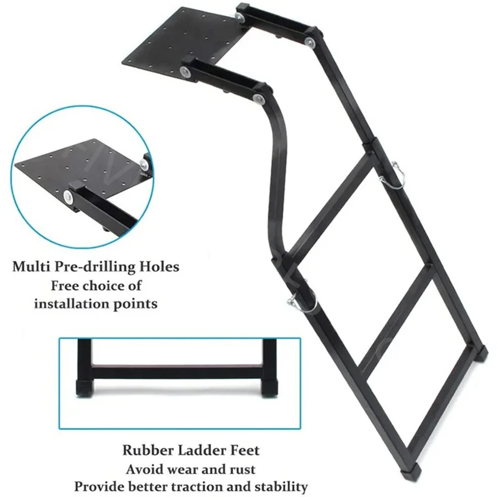 Truck Extension Foldable Step Ladder Universal Pickup Tailgate Climbing Ladder Car Rear Door Trunk Parts