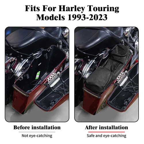 Imagen 2 del producto Bolsas interiores para motocicleta, bolsas laterales para equipaje, forros para alforjas, paquete Tour para Harley Touring Electra Street Glide Road King 1993-2023