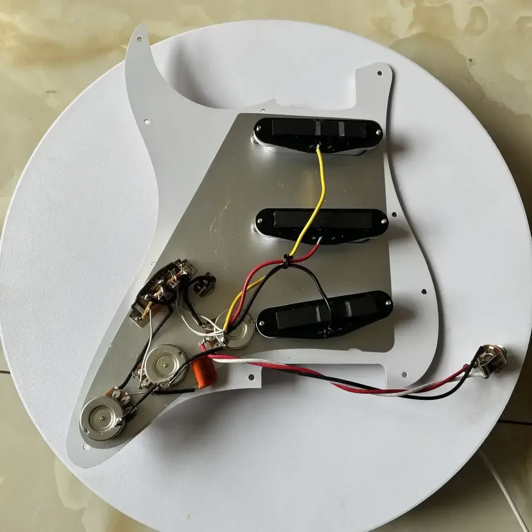 Prewired SSS Guitar Pickguard Muti-fuction Switch with Wiring Harness Set for ST FD Guitar Accessories