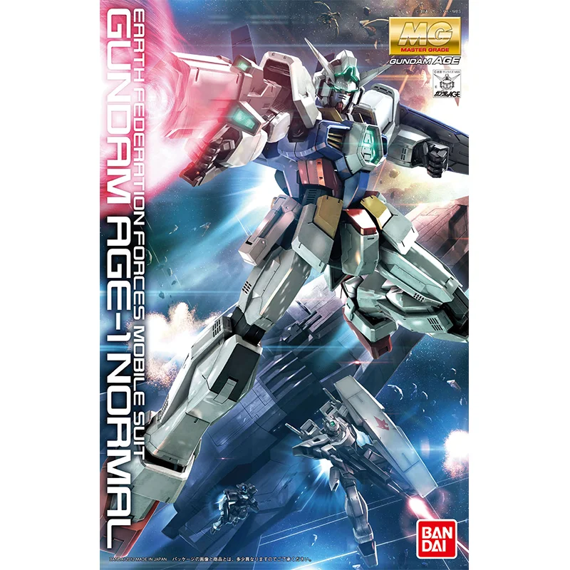 Spot Direct Delivery Bandai Original Anime Collectible GUNDAM Model MG 1/100 Gundam Normal AGE-1 Action Figure Toys for Kids