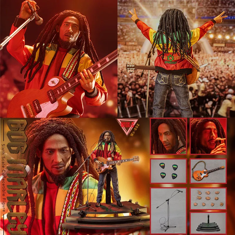 In Stock Original Win.c studio WC002 1/6 Male Singer Bob Marley 12