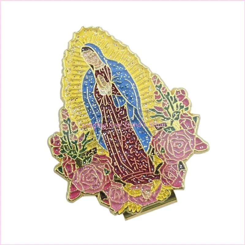 57QA Elegant Enamel Pin with Glitter Fashion Hat Accessory Sturdy Metal Accessory For Different Wardrobe Styles
