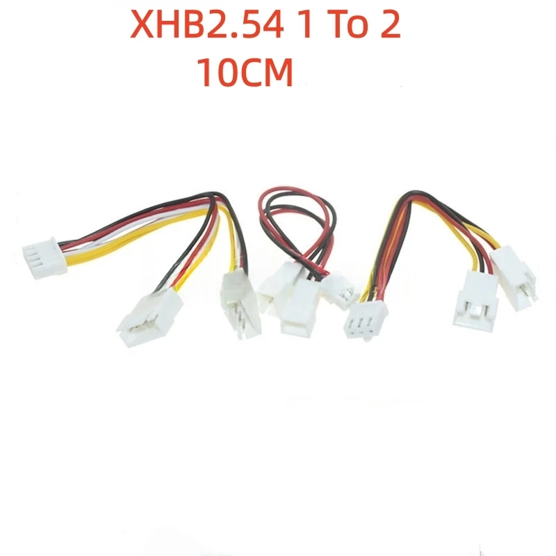 

1PCS With lock buckle XHB2.54mm spacing terminal wire 1 To 2 transfer wire male and female connection wire 2P 3P 4P