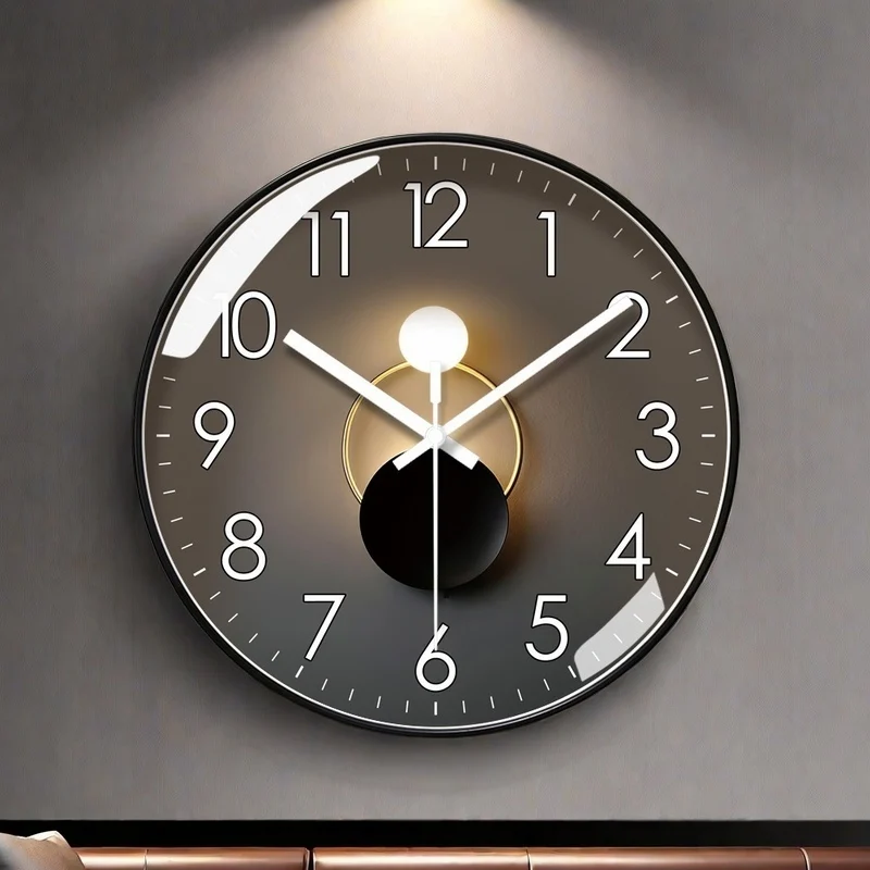 

Non-Ticking Silent Wall Clocks 10/12 Inch Classic Quartz Decor Clock Easy to Read for Room/Home/Kitchen/Bedroom