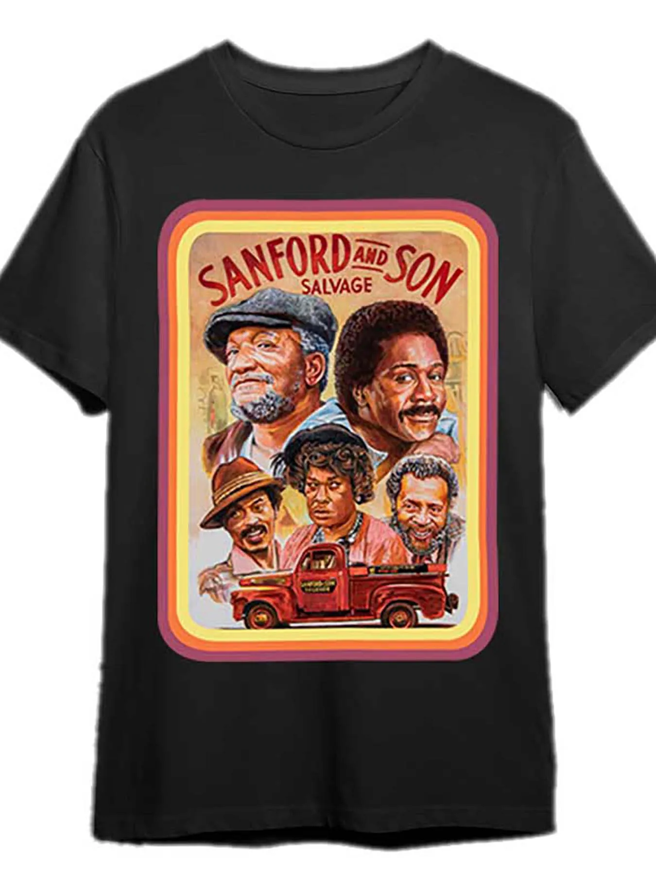 Burlesque Art Trend Men - Sanford And Son - T-shirt Men'S Short Sleeve Graphic T-shirt Collection, Black