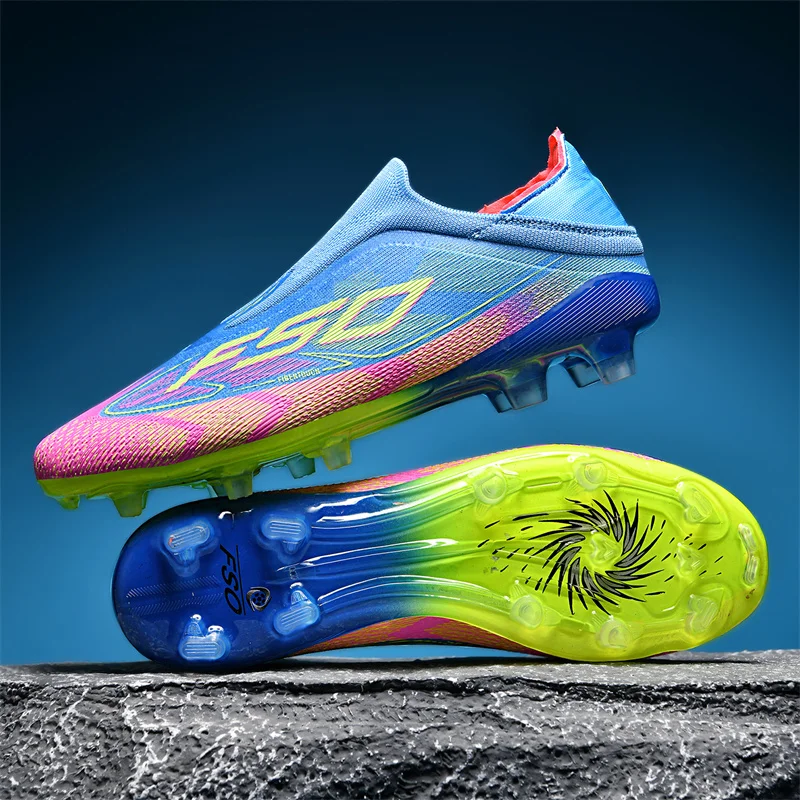

New Men Football Boots Breathable Unisex Ultralight Wholesale Professional Indoor Training Soccer Shoes Futsal Drop Shipping