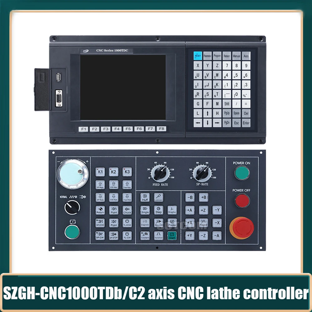 

Szgh-cnc1000tdc 2 Axis Cnc Controller New English Control Panel Plc And Macro Functions Lathe Controller For Cnc Turning Centers