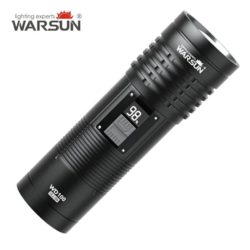 WARSUN WD100 Multifunctional Zoom Outdoor Flashlight - Search & Rescue LED Torch, 2600 Lumens, IPX4 Waterproof