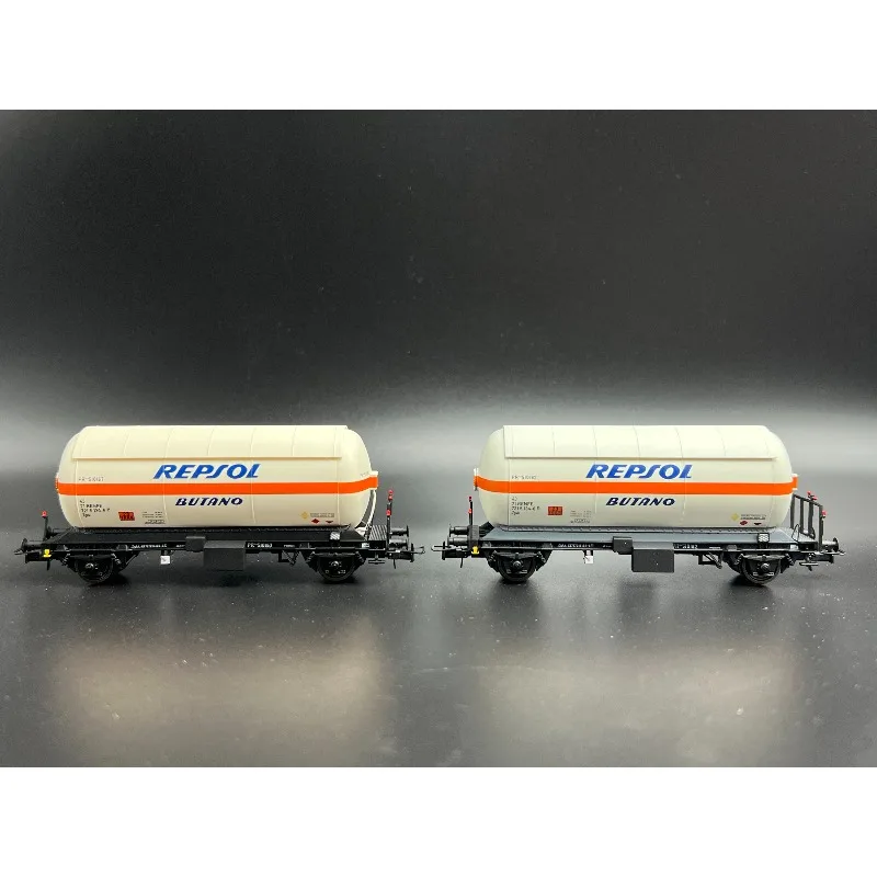 Diecast HO 1:87 Scale ELECTROTREN HE6066 Tank Car Metal Wheels Repsol Alloy Train Model