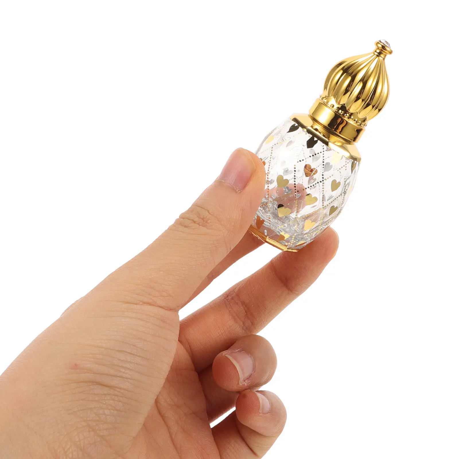 

4Pcs Roller Essential Oil Bottles Empty Refillable Perfume Bottles Compact Travel Size Glass Aromatherapy Bottle for Perfume