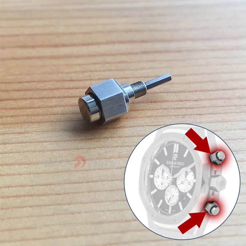 

Steel Button Pusher for Audemars Piguet Royal Oak AP 26331 26240 41mm Automatic Watch