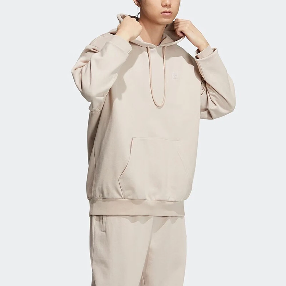 

Adidas Originals Line Classic Beige Hoodie Soft Fabric Adjustable Hood Brand - Feature For Urban Casual Moments