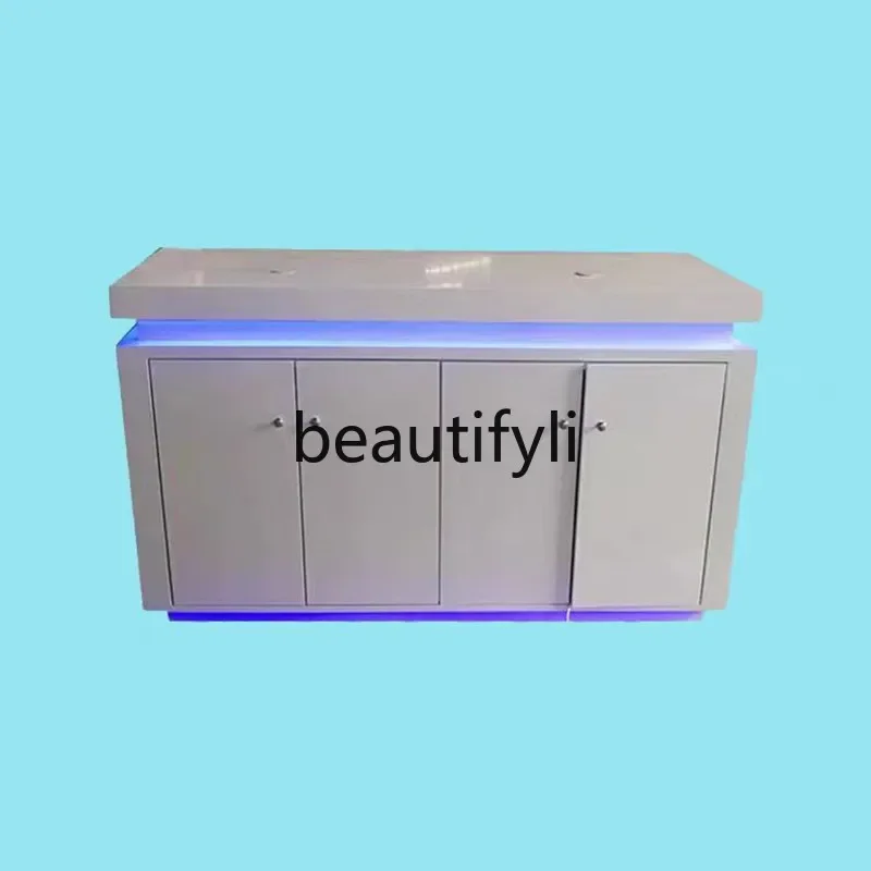 

Paint Nakajima Display Desk Smart Lock Digital Product Experience Desk Mobile Phone Display Cabinet