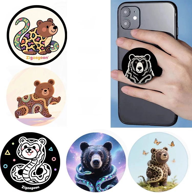 

Phone Socket Popping Zigzagoon For iPhone 16 Pro Griptok Mobile Phone Holder Finger Ring Soporte Movil For iPhone 15 16 Pro Max