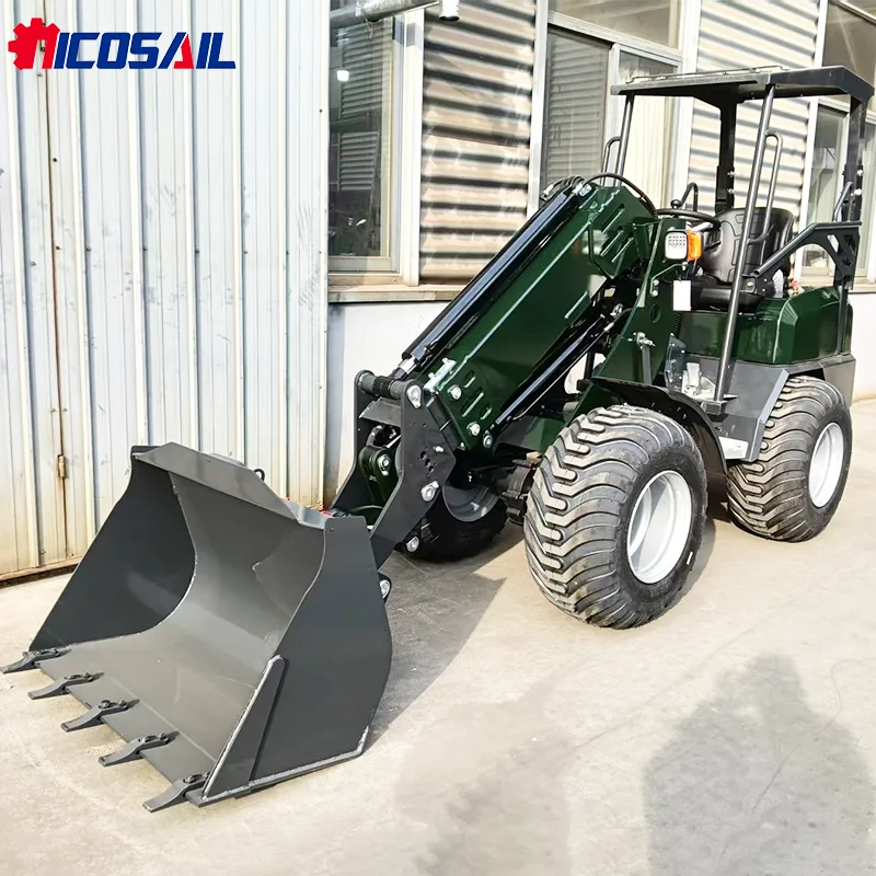 

KZL918 Small Telescopic Loader Hay Bale Loader Dual Motor 4-Wheel Linkage CE Custom Options