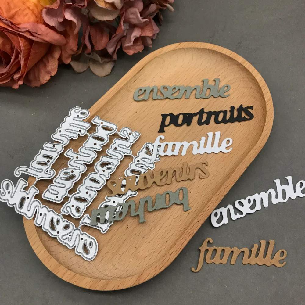 

1pcs metal cutting dies cut die mold Two alphabets Scrapbook paper craft blade punch stencils dies