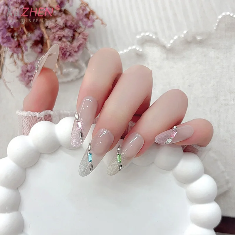 100 Pz/1 Borsa di Cristallo Del Chiodo Strass Pendenti e Ciondoli di Lusso Unghie Artistiche Gemme Flatback Per 3D Decorazione Del Chiodo Glitter Pietra Manicure Decor