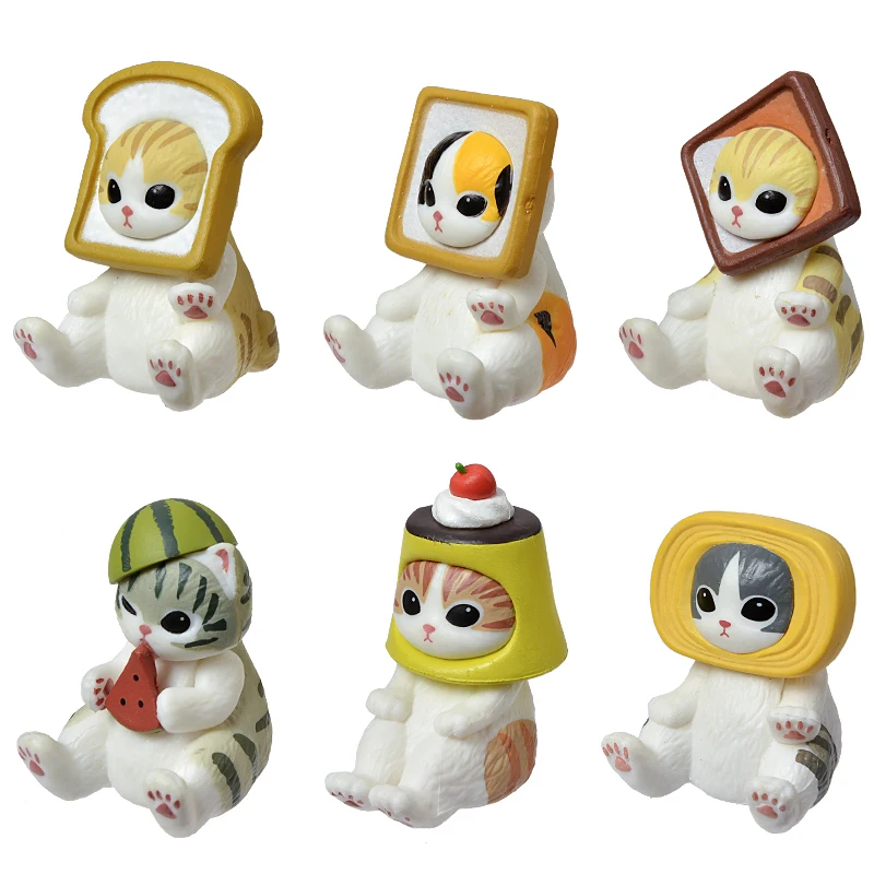 Mofusand Hai Katze Blind Box Obst Tier Niedliche Minifiguren Anime Ornamente Puppen Fans Kinderspielzeug Modell Weihnachten Geburtstagsgeschenke – Detail 11
