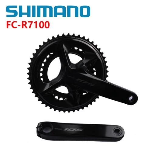 Shimano 105 HOLLOWTECH II R7000 2x11s Di2 R7100 2x12s 165/170/172,5/175mm 50-34T 52-36T 53-39T para bielas de bicicleta de carretera