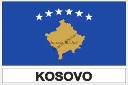 Kosovo Map National Emblem Eagle Creative Sticker for Decorate Sticker Van Motorcycle Wall Room Car Off-road Decal Accessories