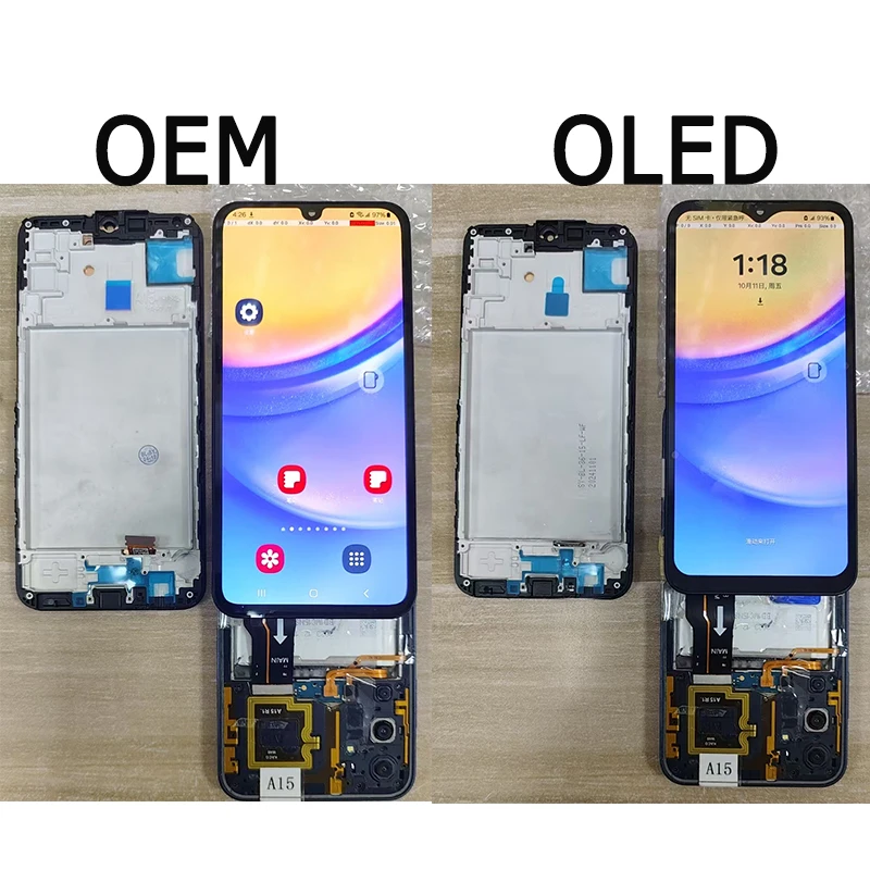 Neue AMOLED Display Für Samsung A15 4G 5G LCD Display Touchscreen Digitizer Montage Für Samsung A155F A156B display Ersatz – Detail 9