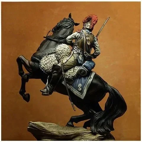 Napoleon Dragoon Cavalry Resin Figure 1 24 Model Kit Unpainted Unassembled Toys Collectible Military Model Doll For Hobby
