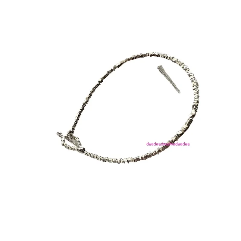 

Браслет из стерлингового серебра 925 пробы OT сломанный серебряный браслет корейский модный стиль INS простые украшения