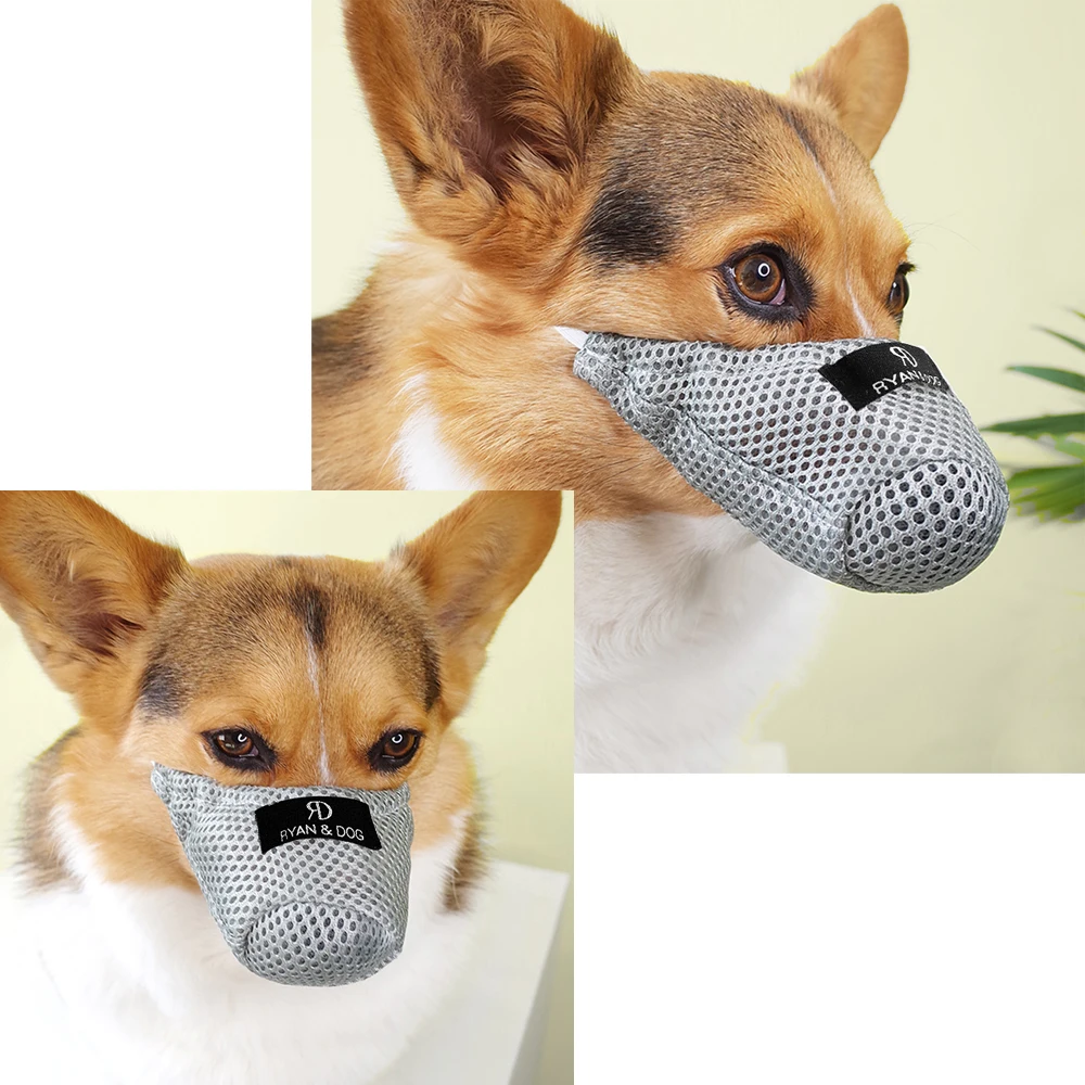 Mesh Dog Muzzle Pet Mouth Mask Anti Biting Dogs Traning Muzzle No Bite Anti Bark For Small Medium Dog Yorkshire Chihuahua