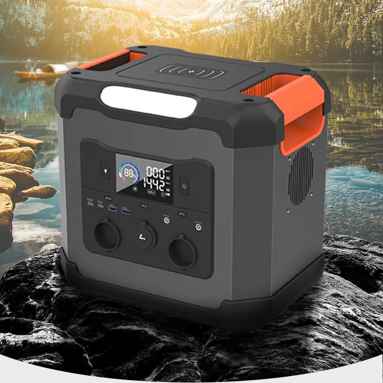 1500W 2000W Best Portable Solar Generator Wireless Power Supply Pure Sine Wave Solar Inverter Battery Power Station For Camping