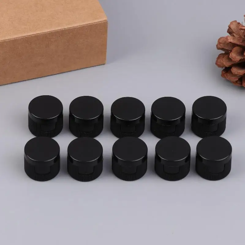 10Pcs Diameter 18/20/24MM Plastic Bottle Cap Replacement Flap Cover For Lotion/Toner Bottle Cosmetic Bottle Cap Accessories