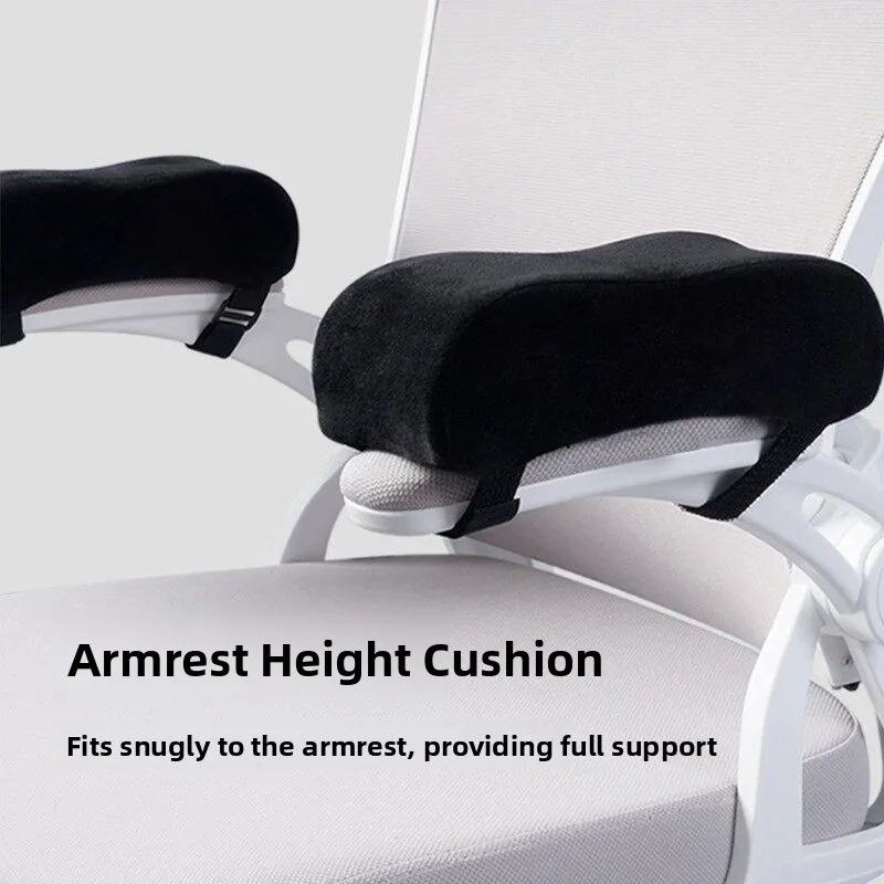 Thickened Memory Foam Armrest Pillow for Office Chair Gaming Chair Pad Sponge Armrest Pad Heightening Pad Armrest Cover