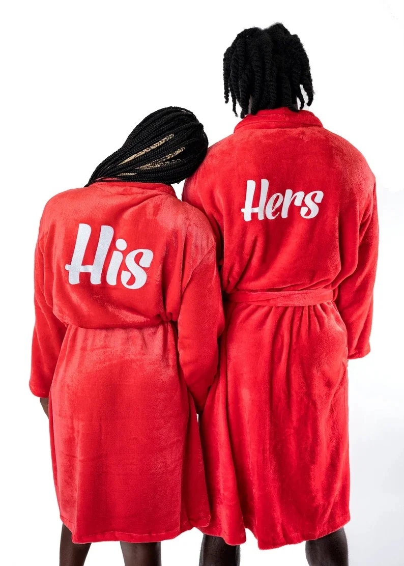 Customized Honeymoon Robes Couples Spa Robes Gift Bride And Groom Gift Mr Mrs Bathrobes Flannel Anniversary King Queen Bathrobes