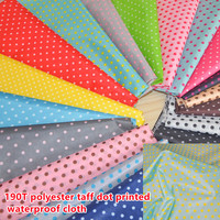 190T polyester taff round dot printed waterproof cloth umbrella tent cloth pet raincoat storage bag dustproof cloth
