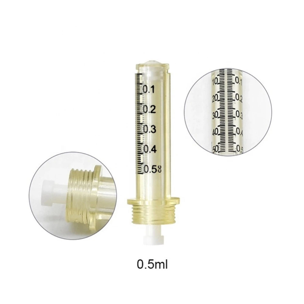 0.5ml all\'ingrosso fiala di acido ialuronico ago per siringa per iniezione di labbra antirughe hyaluron gun atomizzatore hyaluron pen tool