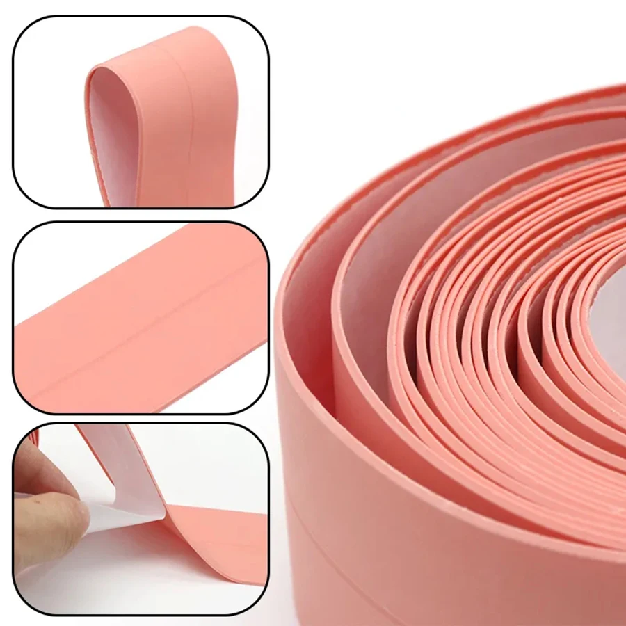 6Colors Bathroom Anti-mold Tape 3.2m 2 Sizes Available Kitchen Waterproof Sealing Tape Bathroom Toilet  Wall Corner Line Tape