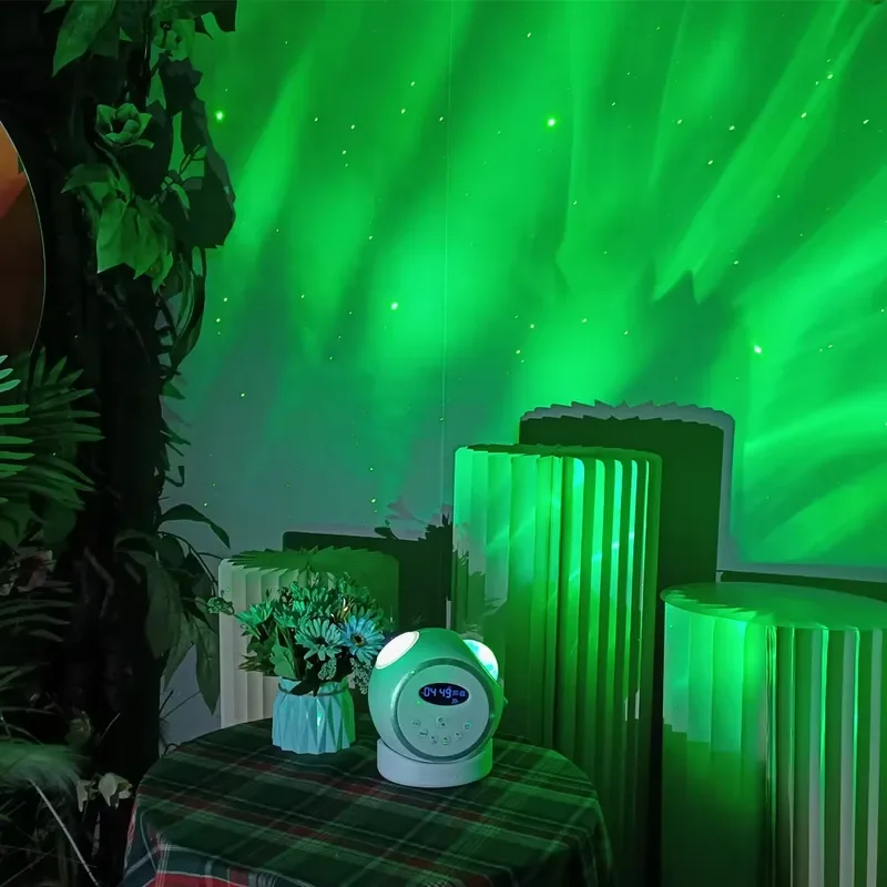 2026for White Starry Sky Projector Pure Night Light with Aurora Effects White Noise for Relaxation Kids Adults Bedroom