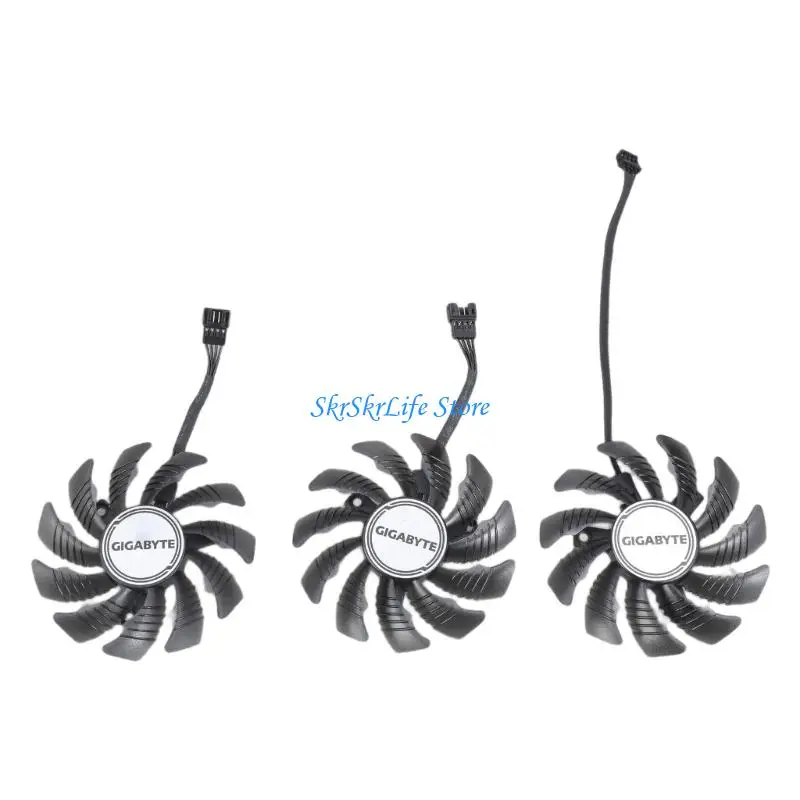 E65E 78mm 12V 4Pin Grafikkartenkühllüfter für 3050 3060 3060ti Gaming OC Cooler VGA -Lüfter als Ersatz PLD08010S12HH