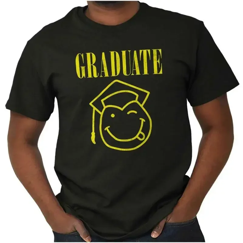 

Retro Graduate Graduation 90s Throwback Gift Womens or Mens Crewneck T Shirt Tee