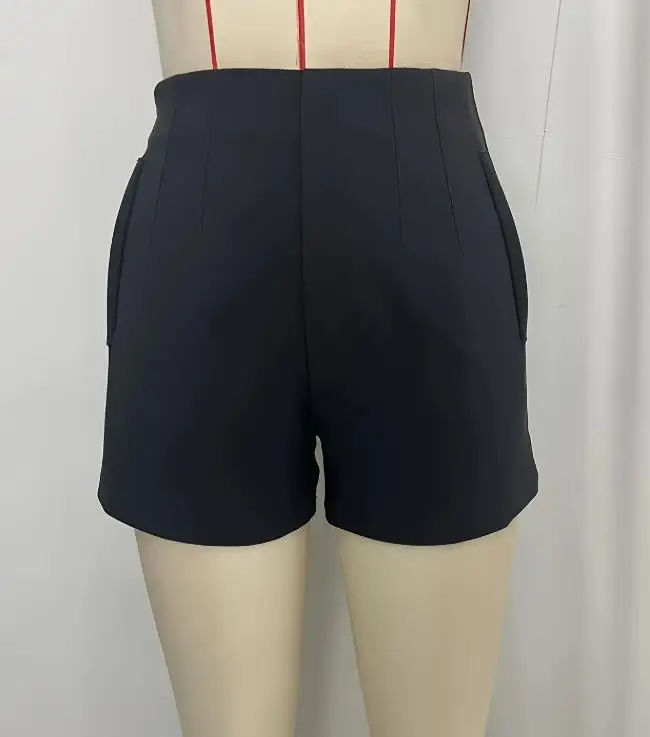 البدلة السراويل عارضة تنوعا الأسود التخسيس عالية الخصر ضيق قصيرة السراويل النسائية السراويل الساخنة حار